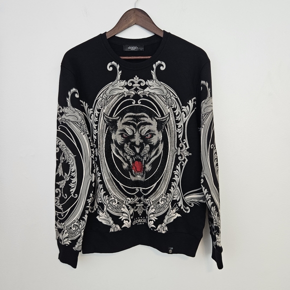 Black Graphic Sweater